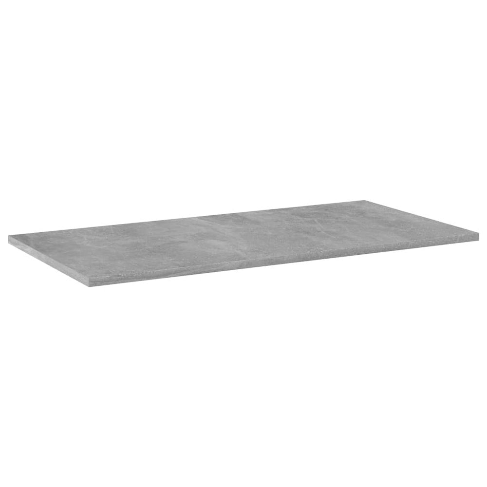 Shelf Set of 4 Concrete Grey Engineered Wood 31.5x15.7x0.6 in