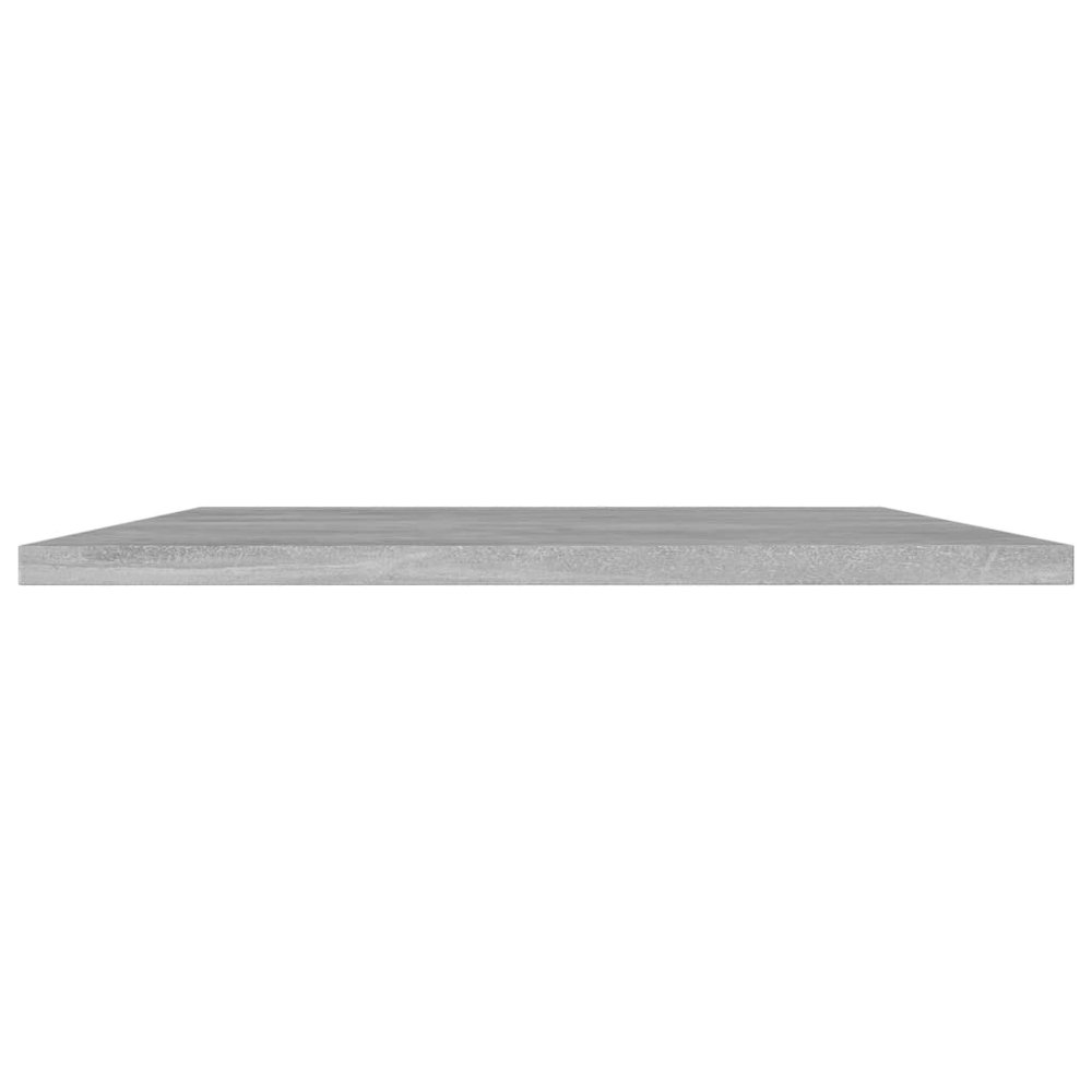 Shelf Set of 4 Concrete Grey Engineered Wood 31.5x15.7x0.6 in
