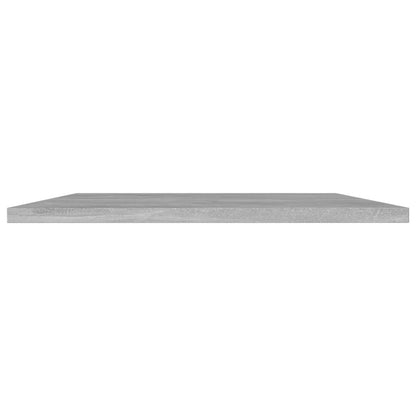Shelf Set of 4 Concrete Grey Engineered Wood 31.5x15.7x0.6 in