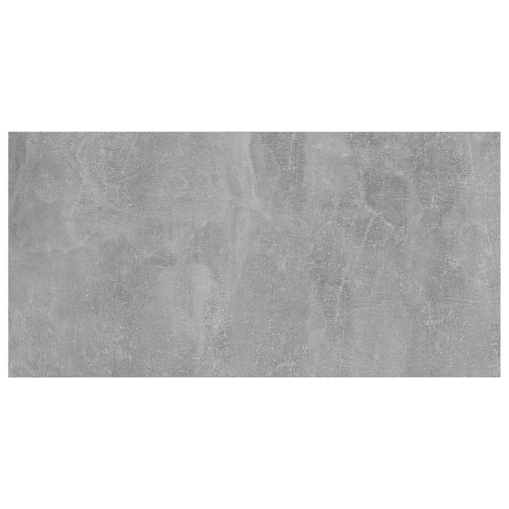 Shelf Set of 4 Concrete Grey Engineered Wood 31.5x15.7x0.6 in