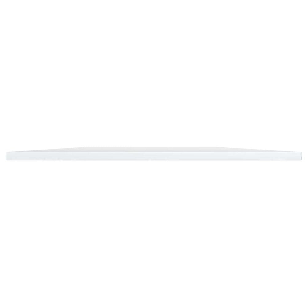 Shelf Set of 4 High gloss white Engineered wood 39.4x19.7x0.6 in