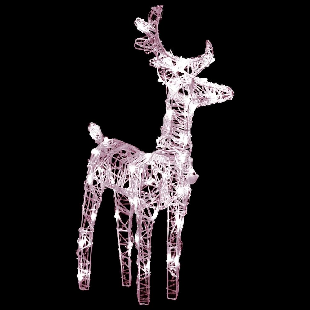 Reindeer And Sleigh Christmas Decoration Warm white