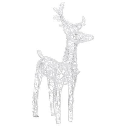 Reindeer And Sleigh Christmas Decoration Warm white