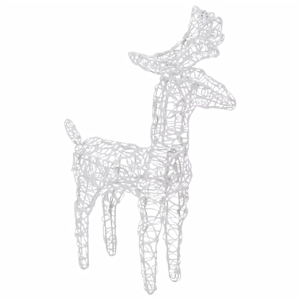 Reindeers & Sleigh Christmas Decoration 160 LEDs 51.2" Acrylic