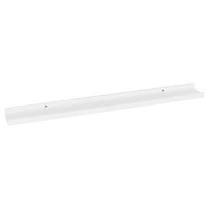 Wall Shelf Set of 4 White MDF Medium Wall mounting Wall Shelf