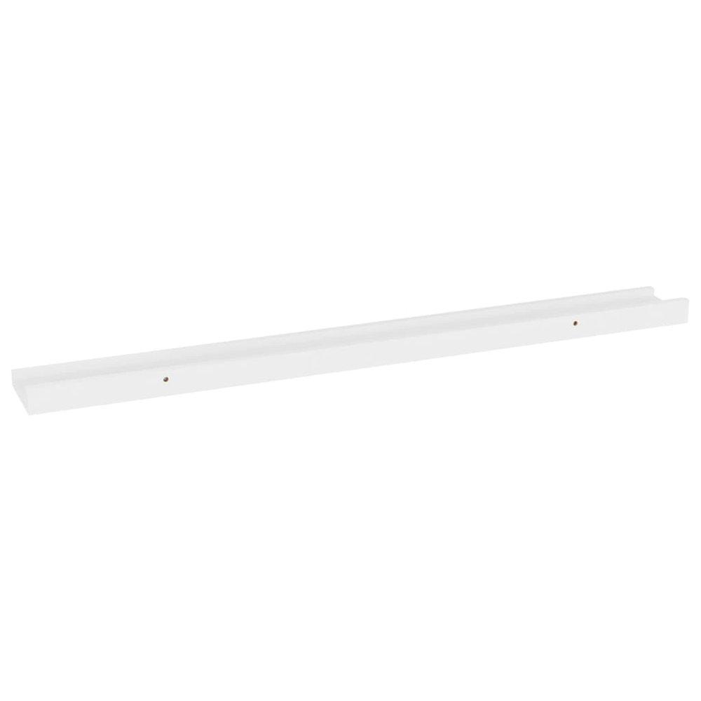 Wall Shelf Set of 4 White MDF Medium Wall mounting Wall Shelf