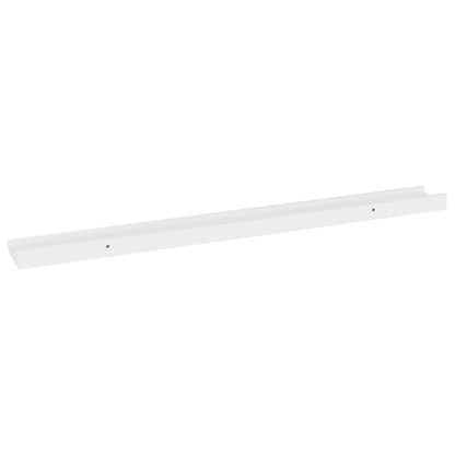 Wall Shelf Set of 4 White MDF Medium Wall mounting Wall Shelf