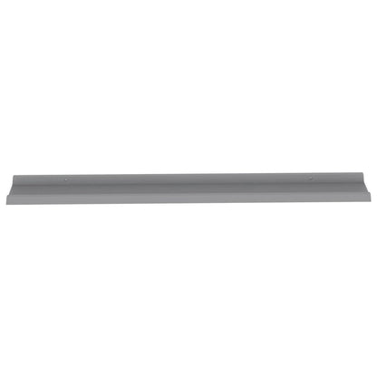 Wall Shelf Set of 2 Grey MDF 45.3 x 3.5 x 1.2 in Wall mounting