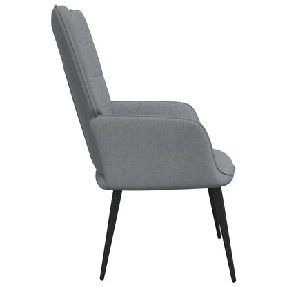 Relaxing Chair Light Grey 100% Polyester, Steel, Foam Medium