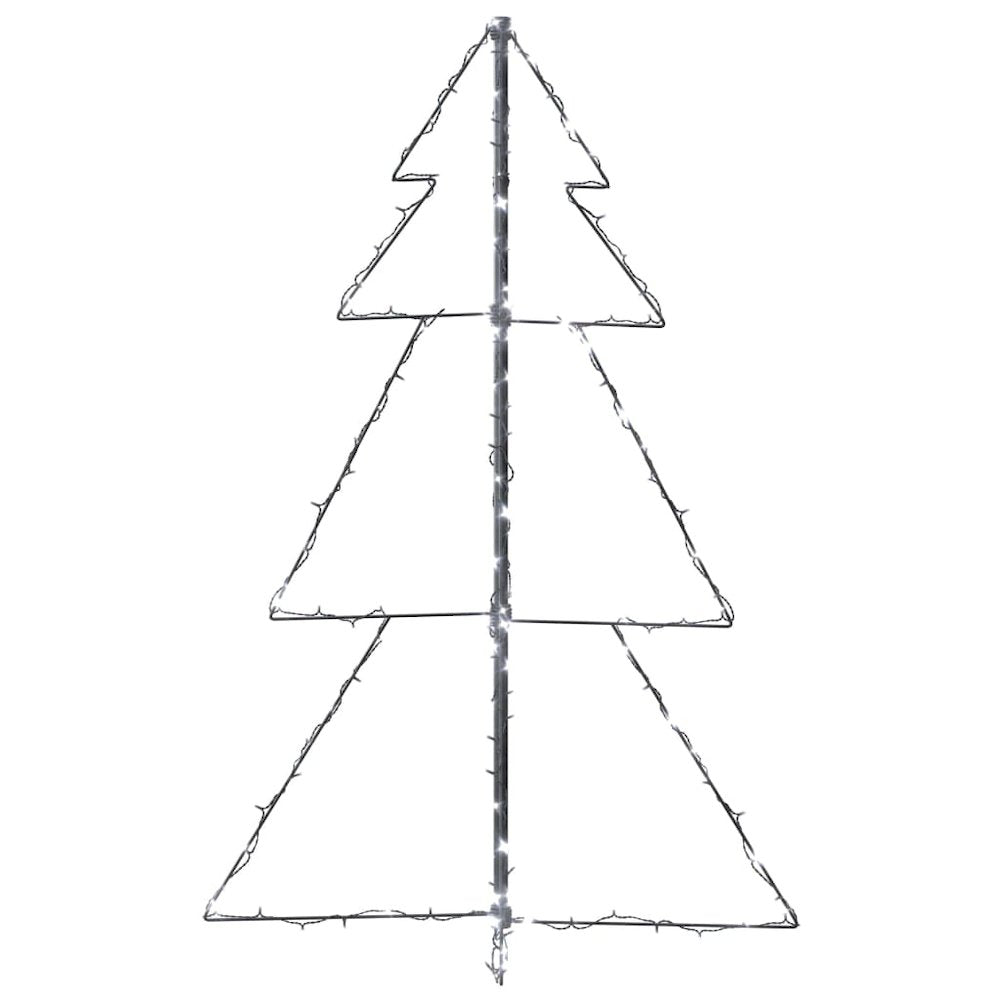 vidaXL Christmas Cone Tree 160 LEDs Indoor and Outdoor 30.7"x47.2", 328564