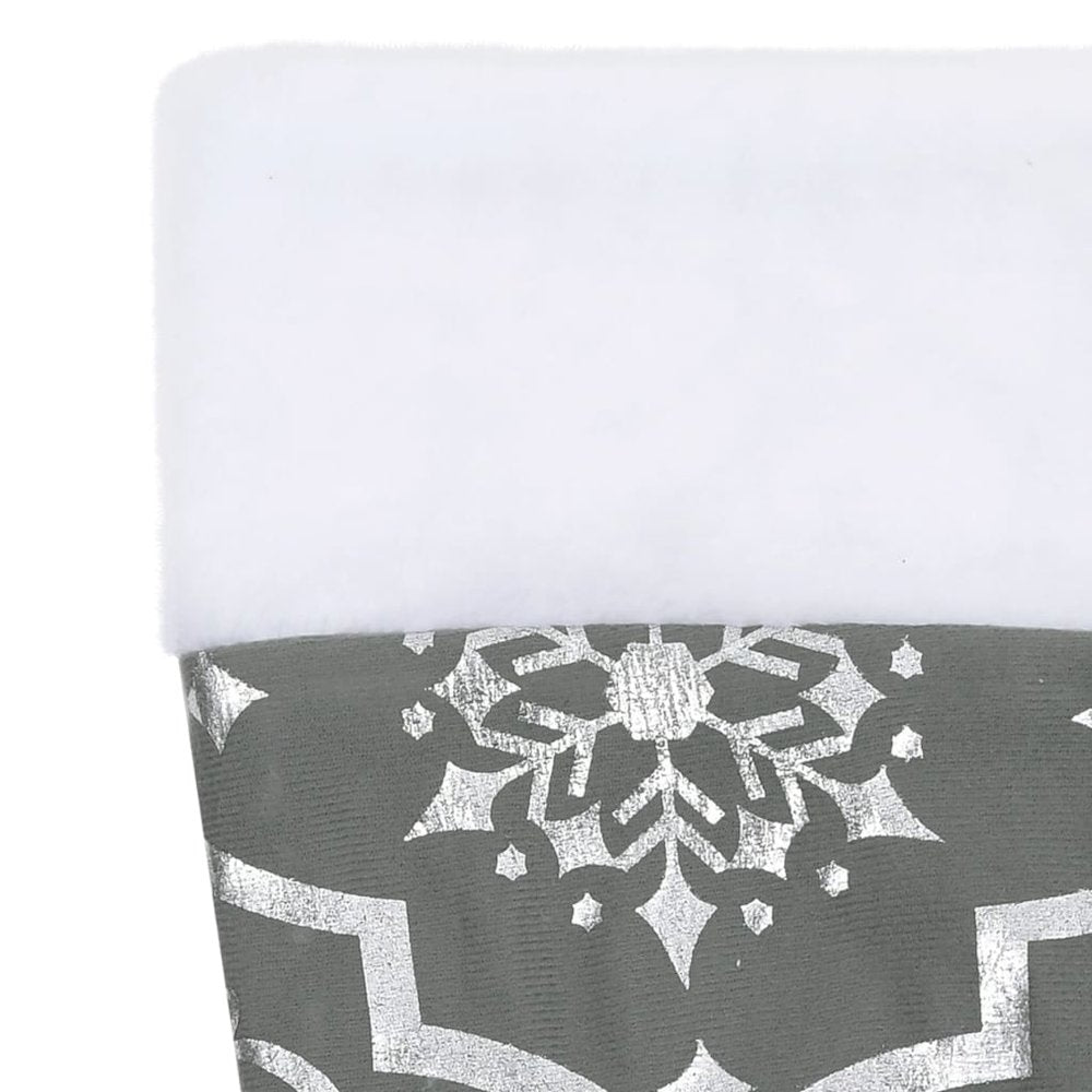 Christmas Tree Skirt Grey 100% polyester Large Foldable