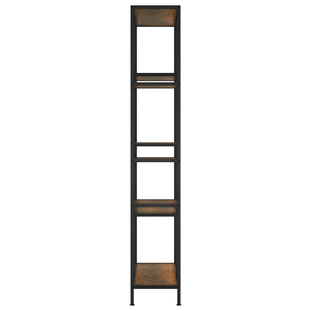 Book Shelf Dark brown and black Engineered wood and steel