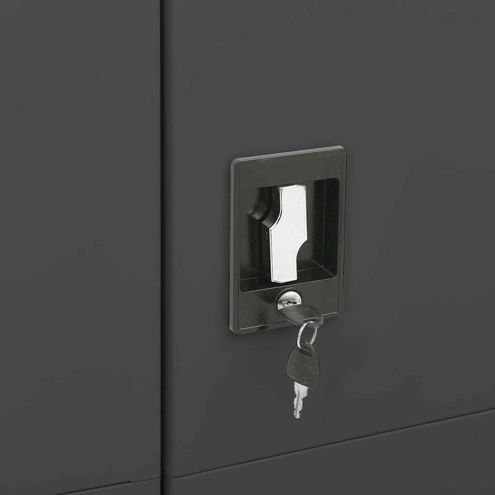 Locker Cabinet Anthracite Steel Locker Cabinet Rectangular