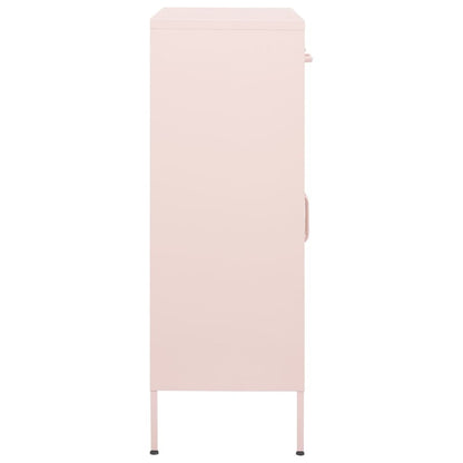 Storage Cabinet Pink Steel Medium Storage Cabinet Rectangular