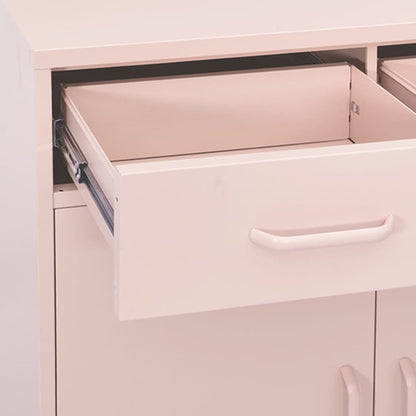 Storage Cabinet Pink Steel Medium Storage Cabinet Rectangular