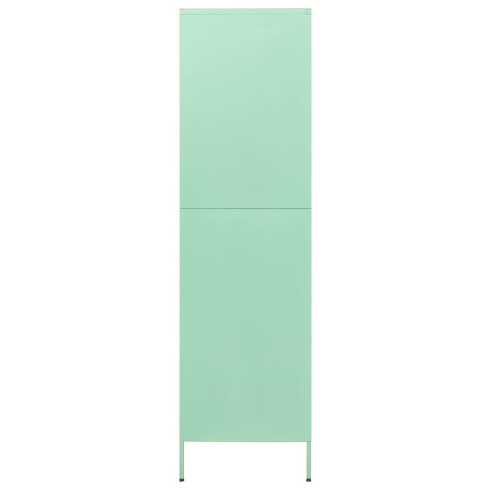 Wardrobe Mint Steel 35.4 x 19.7 x 70.9 in Modern Mint Wardrobe