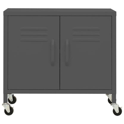 Storage Cabinet Anthracite Steel 23.6 x 13.8 x 22.0 in