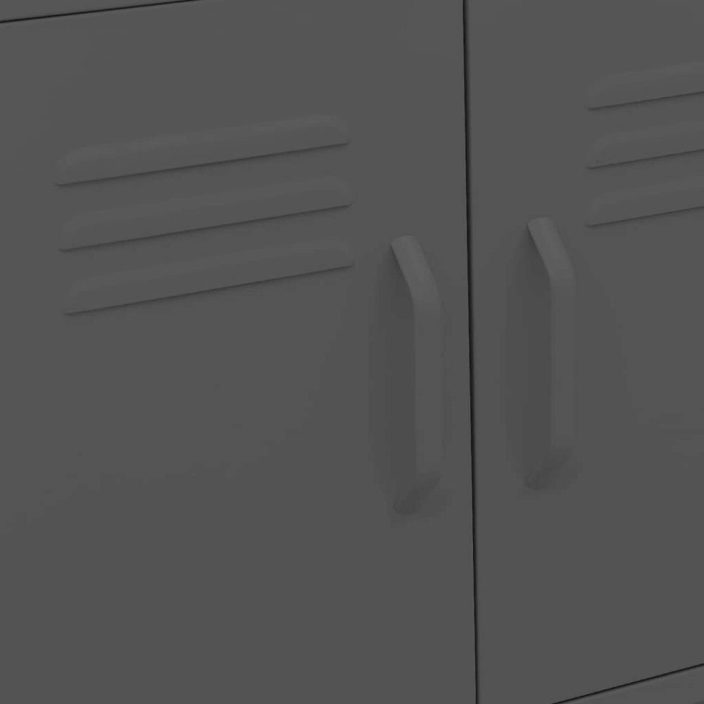 Storage Cabinet Anthracite Steel 23.6 x 13.8 x 22.0 in