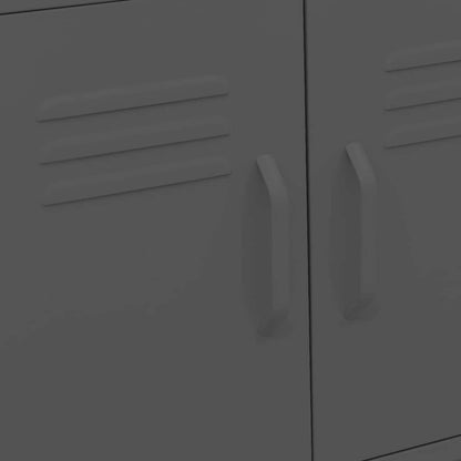 Storage Cabinet Anthracite Steel 23.6 x 13.8 x 22.0 in