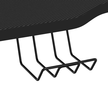 Gaming Desk Black Engineered wood 35.4 in x 23.6 in x 29.5 in