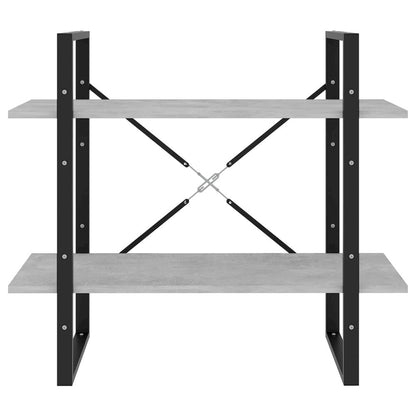 Book Cabinet Concrete Gray Engineered Wood 31.5x11.8x27.6 in