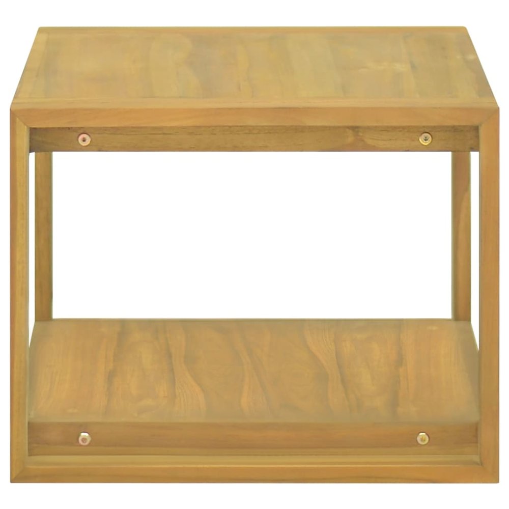 Bathroom Cabinet Natural Teak Solid Teak Wood 23.6x17.7x13.8 in