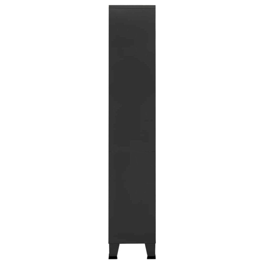 Bookshelf Anthracite Steel 31.5 x 12.6 x 70.9 in