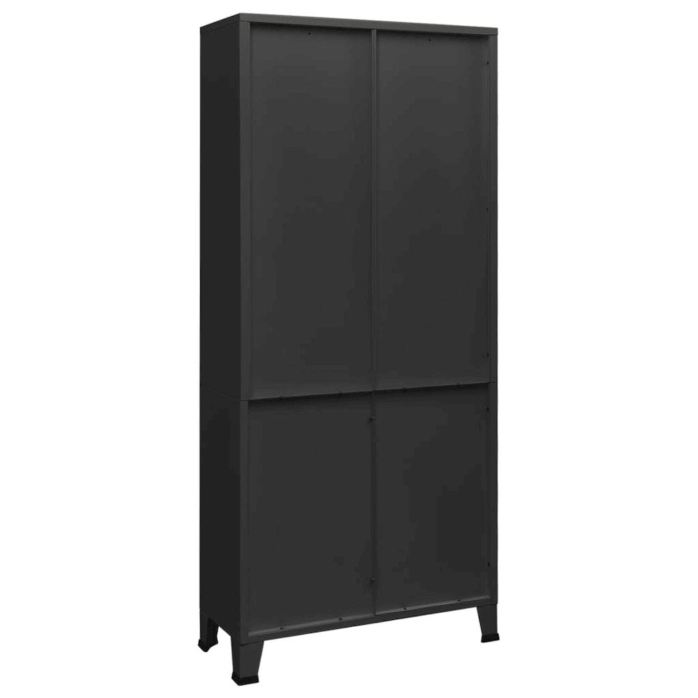 Bookshelf Anthracite Steel 31.5 x 12.6 x 70.9 in