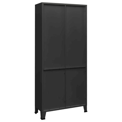 Bookshelf Anthracite Steel 31.5 x 12.6 x 70.9 in