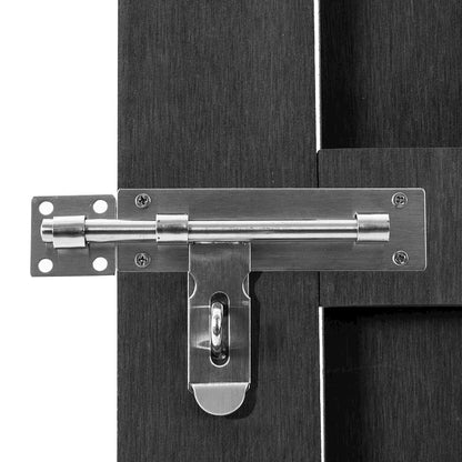 vidaXL Garden Gate WPC 39.4"x70.9" Gray