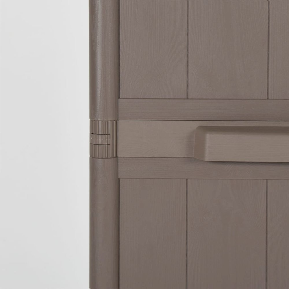 Garden Cabinet Brown 100% Polypropylene 25.6 x 17.7 x 67.7 in