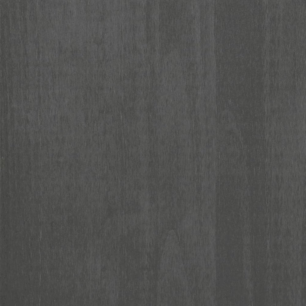 Sideboard Dark Grey Solid Pine Wood, MDF Large
