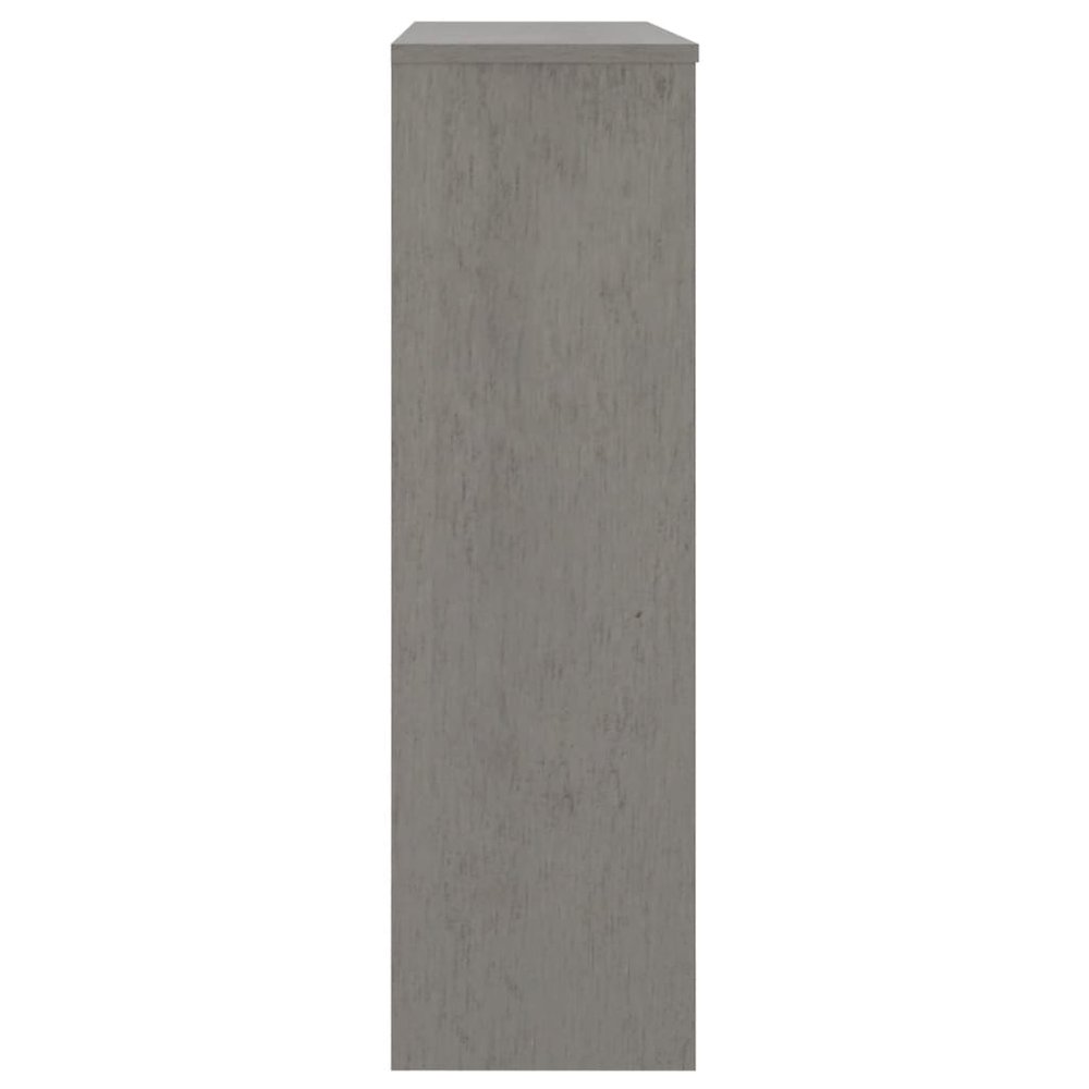 Top for Highboard Light Gray Solid Pine Wood, MDF Medium