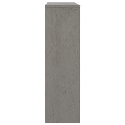 Top for Highboard Light Gray Solid Pine Wood, MDF Medium