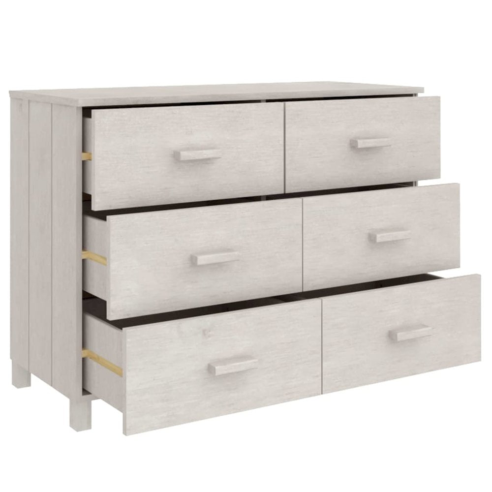 Sideboard White Solid pinewood, MDF Medium Sideboard