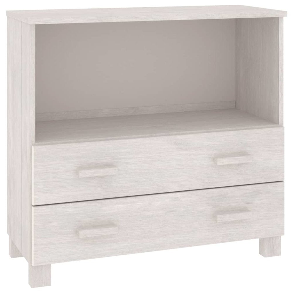 Sideboard White Solid pinewood Compact White Sideboard
