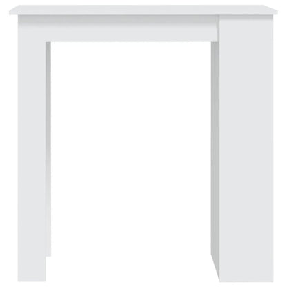 Bar Table White Engineered Wood 40.2 in x 19.7 in x 40.7 in