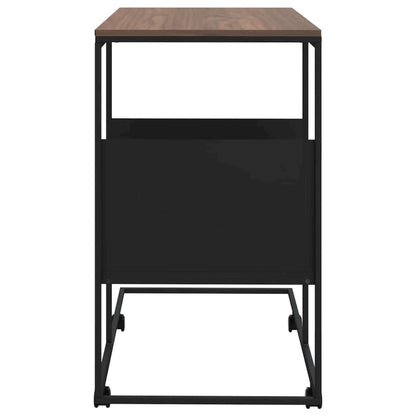 Side Table Black and Brown Engineered wood and iron Standard