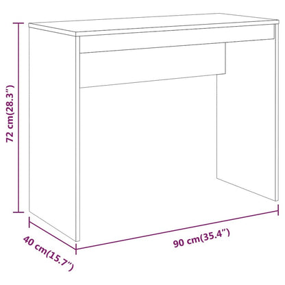 Desk Grey Sonoma Engineered wood 35.4 x 15.7 x 28.3 in Modern