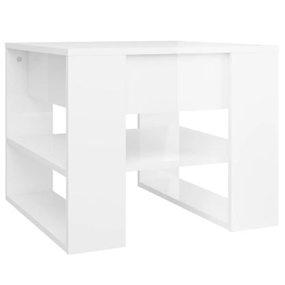 Coffee Table High gloss white Engineered wood Compact