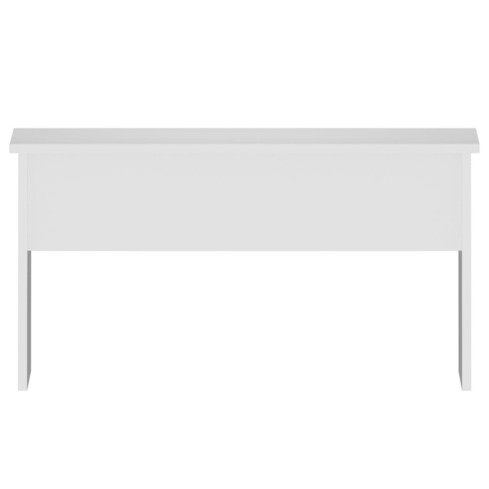 Coffee Table White Engineered wood Medium Height-Adjustable