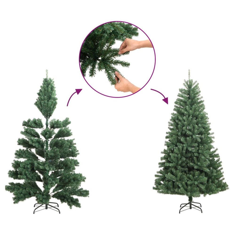 Christmas Tree Green and white PVC, steel 82.7 in