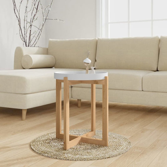 Coffee Table White Engineered wood Small Durable Coffee Table