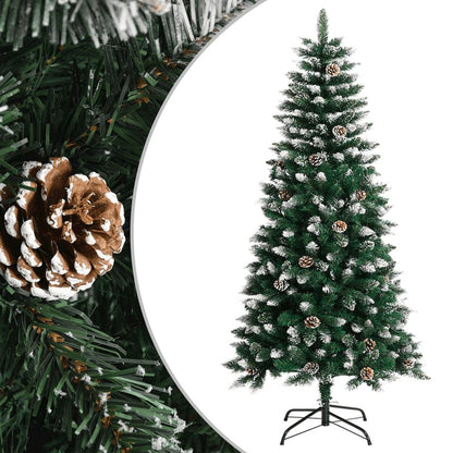 Christmas Tree Green and white PVC, steel Small Decorative Inlays