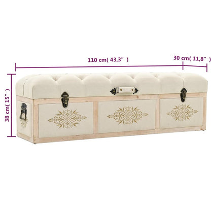 Storage Bench Cream