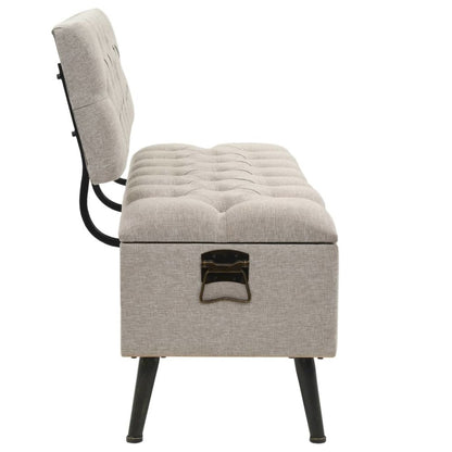 Storage Bench Cream Engineered wood 43.3 inches Storage Bench