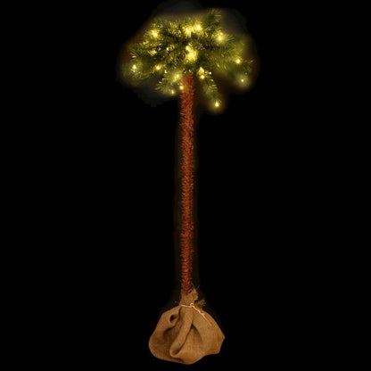 Christmas Tree Green and brown PVC, steel, linen fabric Medium