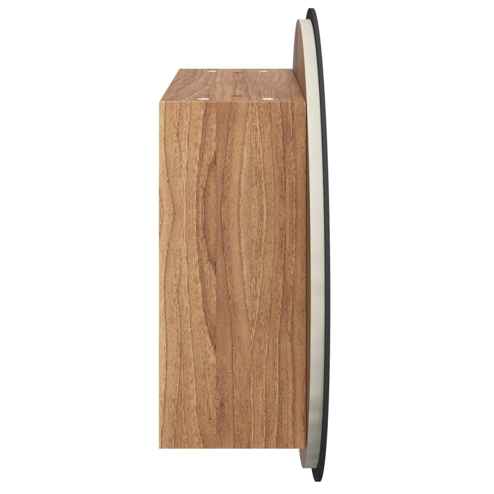 Bathroom Cabinet Oak Engineered wood, glass, PVC, copper Small