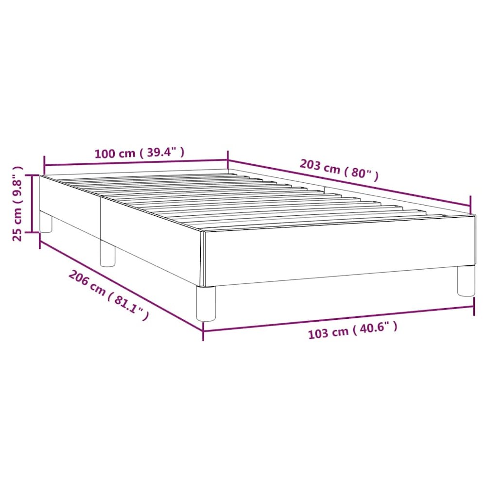 Bed Frame Light Grey
