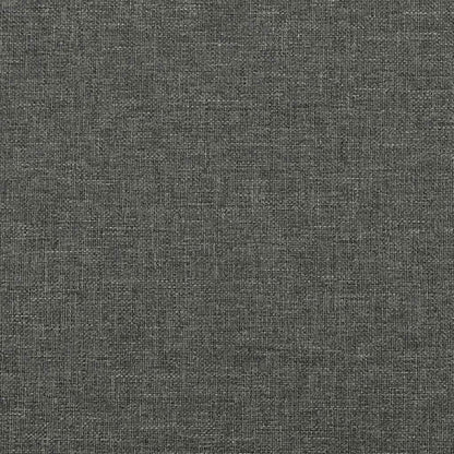 Bed Frame Dark Grey Polyester Fabric Double Bed Frame